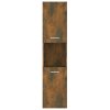 Koupelnová skříňka kouřový dub 30x30x130 cm kompozitní dřevo 815639