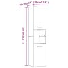 Koupelnová skříňka kouřový dub 30x30x130 cm kompozitní dřevo 815639