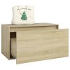 Lavice do předsíně 80 x 40 x 45 cm dub sonoma kompozitní dřevo 808669