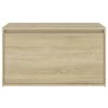 Lavice do předsíně 80 x 40 x 45 cm dub sonoma kompozitní dřevo 808669