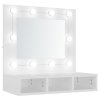 Zrcadlová skříňka s LED bílá 60 x 31,5 x 62 cm 808882