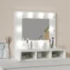 Zrcadlová skříňka s LED bílá 60 x 31,5 x 62 cm 808882