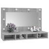 Zrcadlová skříňka s LED šedá sonoma 90 x 31,5 x 62 cm 820458