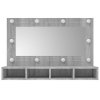 Zrcadlová skříňka s LED šedá sonoma 90 x 31,5 x 62 cm 820458
