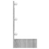 Zrcadlová skříňka s LED šedá sonoma 90 x 31,5 x 62 cm 820458