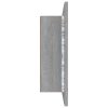 Zrcadlová skříňka s LED šedá sonoma 60x12x45cm kompozitní dřevo 822842