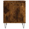 Noční stolky 2 ks kouřový dub 40 x 30 x 50 cm kompozitní dřevo 826839