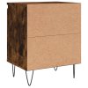 Noční stolky 2 ks kouřový dub 40 x 30 x 50 cm kompozitní dřevo 826839