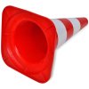 10 Reflexních dopravních kuželů červeno-bílých 50 cm 141818
