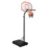 Basketbalový koš bílý 237–307 cm polyethylen 93652