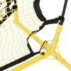 Fotbalový rebounder černý a žlutý 183 x 85 x 120 cm polyester 93760