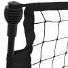 Fotbalový rebounder černý a žlutý 183 x 85 x 120 cm polyester 93760