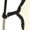 Fotbalový rebounder černý a žlutý 183 x 85 x 120 cm polyester 93760