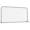 Fotbalový rebounder černý 366 x 90 x 183 cm HDPE 93762