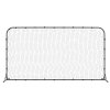 Fotbalový rebounder černý 366 x 90 x 183 cm HDPE 93762