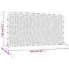 Fotbalový rebounder černý 366 x 90 x 183 cm HDPE 93762