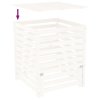 Kompostér bílý 82,5 x 82,5 x 99,5 cm masivní borové dřevo 823816