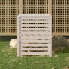 Kompostér bílý 82,5 x 82,5 x 99,5 cm masivní borové dřevo 823816