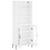 Skříň highboard bílá 69,5 x 34 x 180 cm kompozitní dřevo 3189325