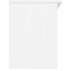 Lavice s botníkem ALTA bílá 100x35x45 cm masivní borové dřevo 353932
