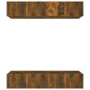 TV skříňky 4 ks kouřový dub 80 x 30 x 30 cm kompozitní dřevo 3114187