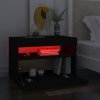 Noční stolky LED osvětlení 2 ks černé 60x35x40 kompozitní dřevo 3082777