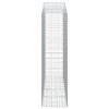 Klenuté gabionové koše 3 ks 200x50x180/200cm pozinkované železo 3145725