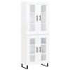 Skříň highboard bílá 69,5 x 34 x 180 cm kompozitní dřevo 3198297