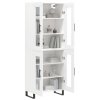 Skříň highboard bílá 69,5 x 34 x 180 cm kompozitní dřevo 3198297