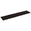 Stolní deska tmavě hnědá 220x50x(2-4)cm ošetřený dub živá hrana 364054