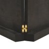 Stolní deska tmavě hnědá 160x40x(2-6)cm ošetřený dub živá hrana 364035