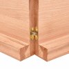 Stolní deska hnědá 200x50x(2-6)cm ošetřený dřevo živá hrana 363983