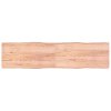 Stolní deska hnědá 200x50x(2-6)cm ošetřený dřevo živá hrana 363983