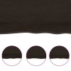 Stolní deska tmavě hnědá 180x50x(2-4)cm ošetřený dub živá hrana 364042