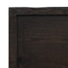 Stolní deska tmavě hnědá 180x50x(2-4)cm ošetřený dub živá hrana 364042
