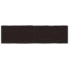 Stolní deska tmavě hnědá 180x50x(2-4)cm ošetřený dub živá hrana 364042