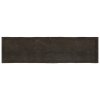 Stolní deska tmavě hnědá 200x50x(2-6)cm ošetřený dub živá hrana 364049
