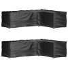 Plachty na zahradní nábytek tvar L 2 ks 18 oček 285x220x80 cm 3155378