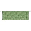 Podušky na zahradní lavici 2 ks vzor listů 150x50x7 cm textil 361713
