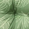 Podušky na zahradní lavici 2 ks vzor listů 150x50x7 cm textil 361713