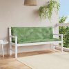 Podušky na zahradní lavici 2 ks vzor listů 150x50x7 cm textil 361713