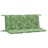 Podušky na zahradní lavici 2 ks vzor listů 120x50x7 cm textil 361694