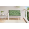 Podušky na zahradní lavici 2 ks vzor listů 120x50x7 cm textil 361694