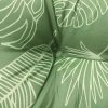 Podušky na zahradní lavici 2 ks vzor listů 120x50x7 cm textil 361694