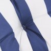 Poduška na palety modré a bílé pruhy 120 x 80 x 12 cm textil 360528