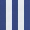 Poduška na palety modré a bílé pruhy 120 x 80 x 12 cm textil 360528