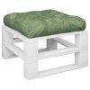 Poduška na palety vzor listů 60 x 60 x 12 cm textil 360466