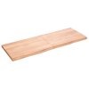 Stolní deska světle hnědá 140x50x(2-4)cm ošetřený masivní dub 3156379
