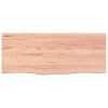 Stolní deska světle hnědá 100x40x(2-6)cm ošetřený masivní dub 3156364