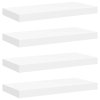 Plovoucí nástěnné police 4 ks bílé 50 x 23 x 3,8 cm MDF 323810